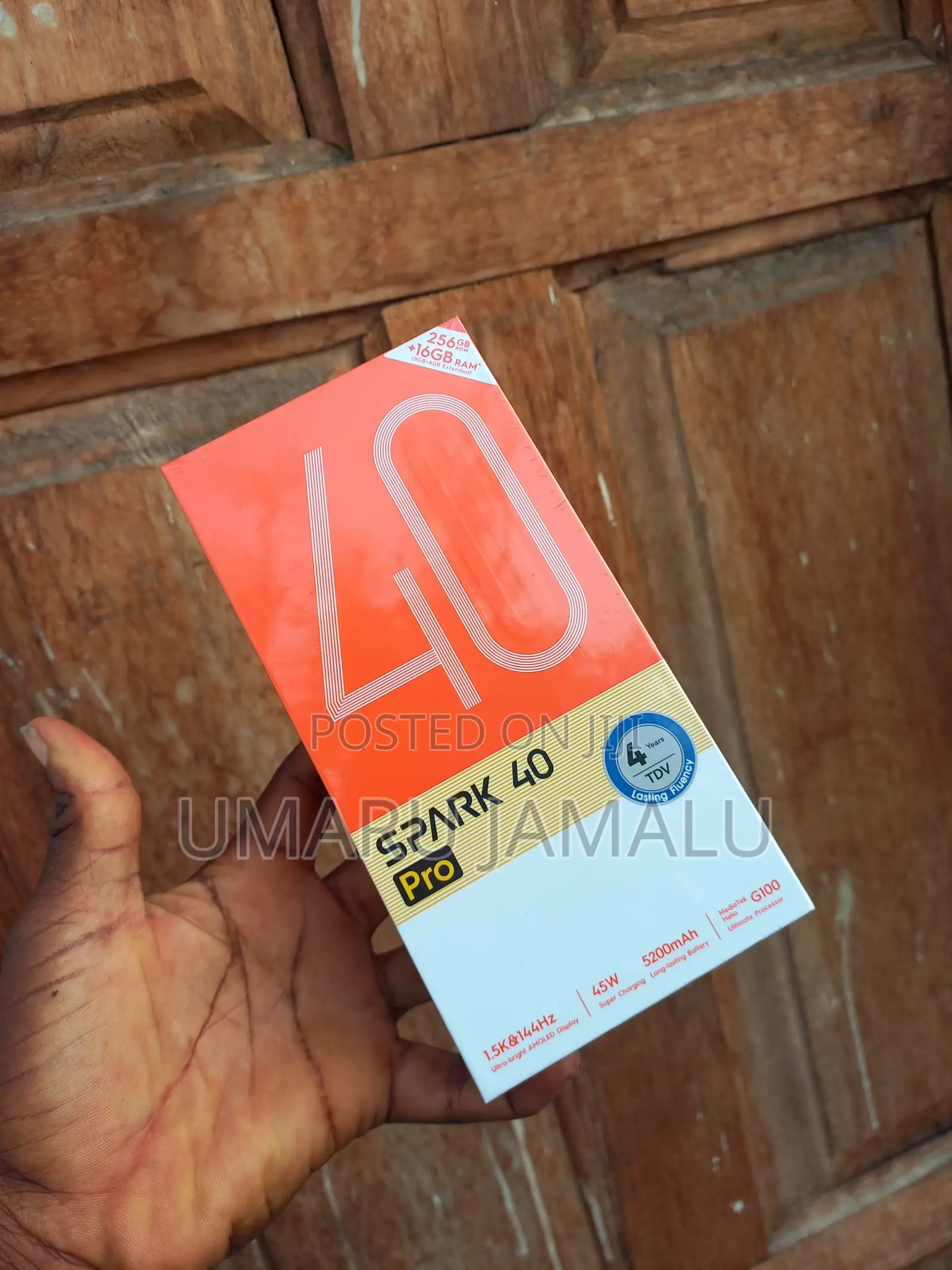 New Tecno Spark 40 Pro 256 GB Black