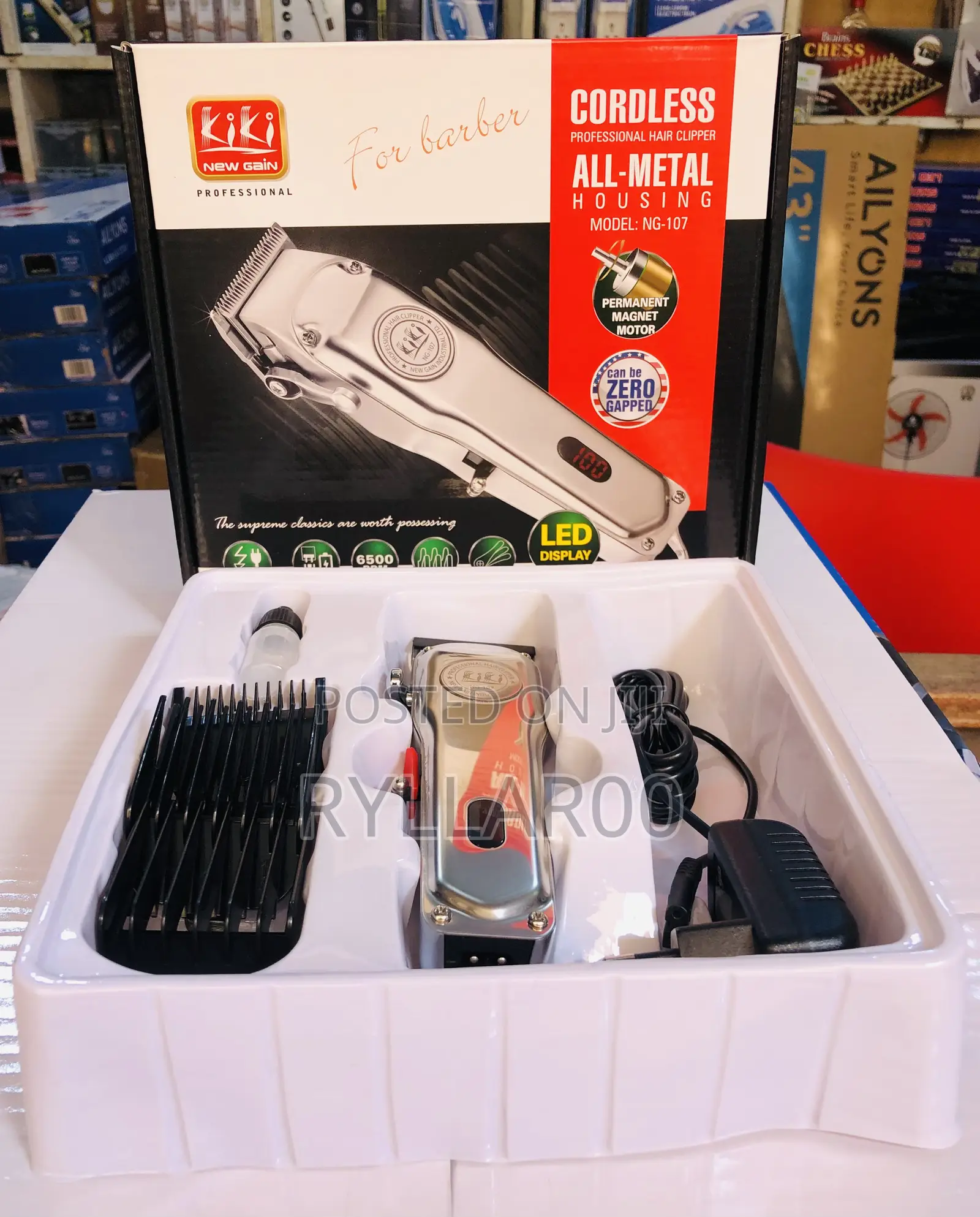 Kiki All Metal Rechargeable and Cordless Hair Clipper