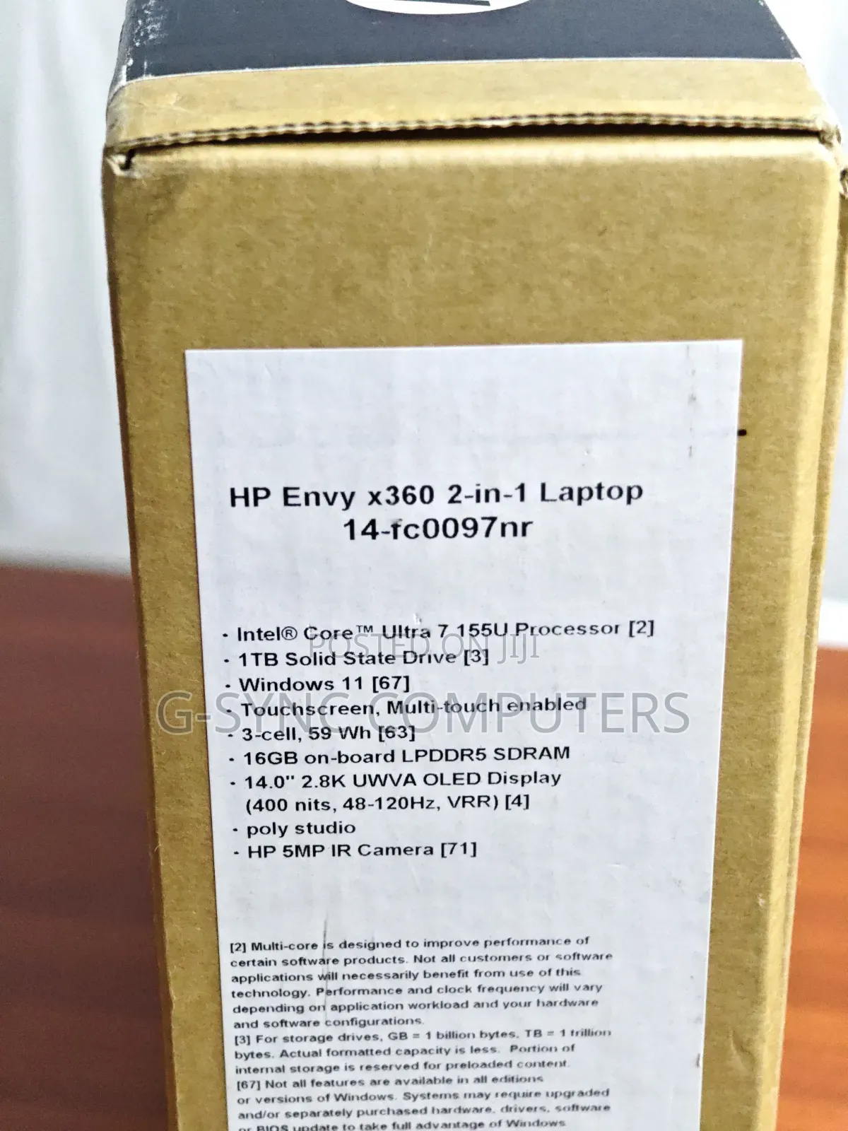 New Laptop HP Envy x360 16GB Intel Core Ultra 7 SSD 1T