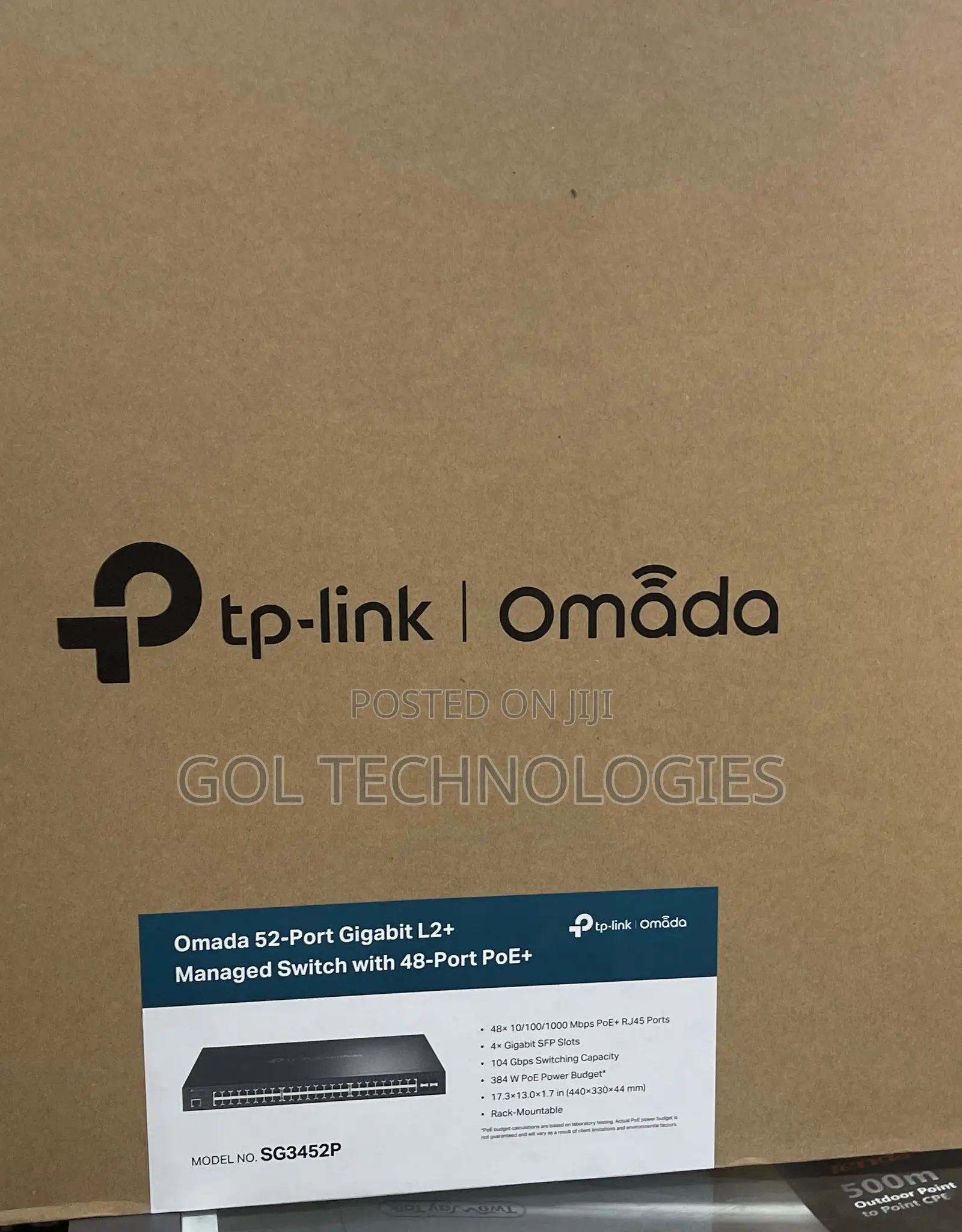 Tp- Link Omada 52-Port Gigabit L2+ Managed Switch With 48-Port Poe+