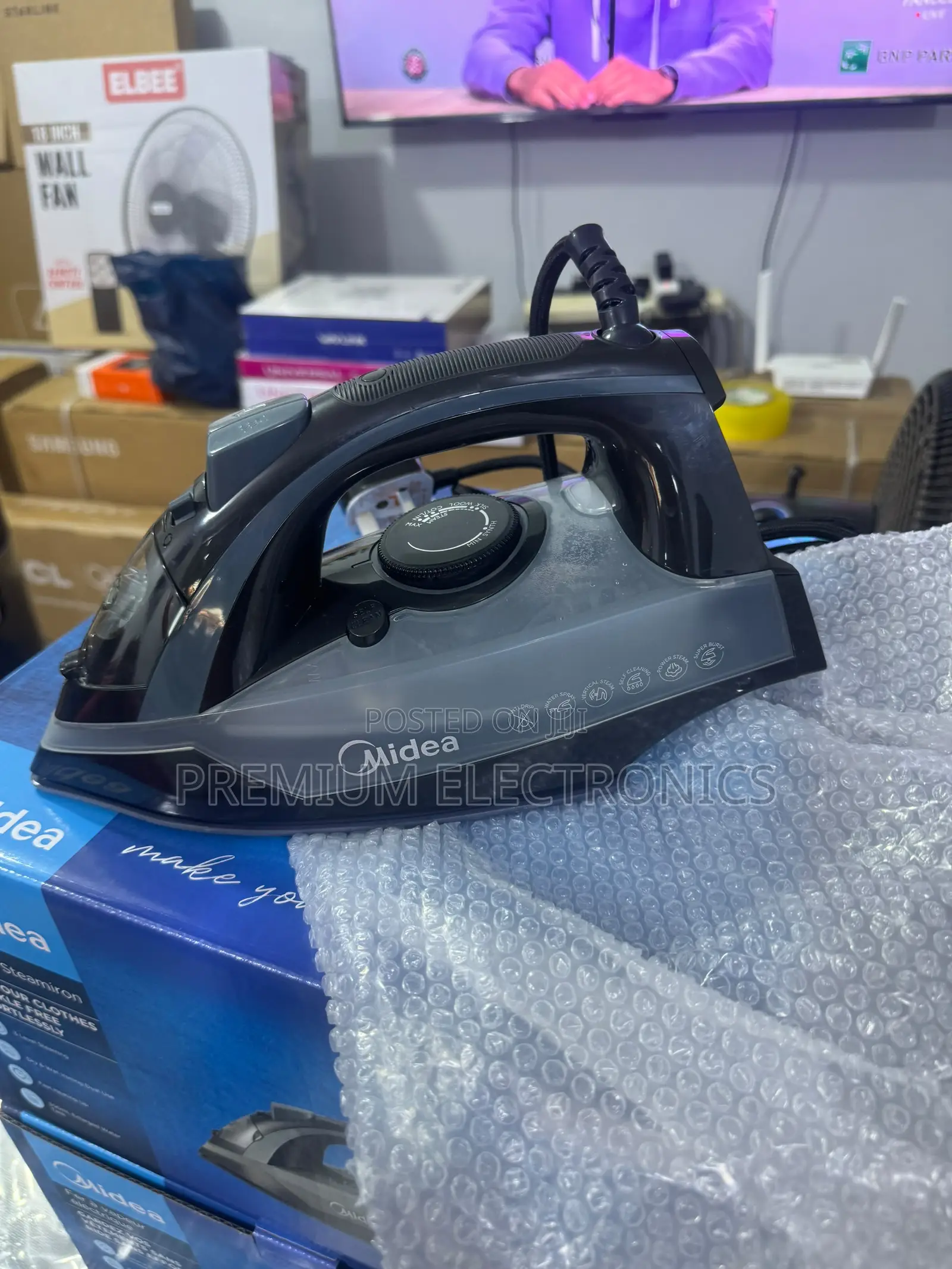 Midea 2400w Dry Wet Steam Iron, 300 Ml, Ypj20a1w