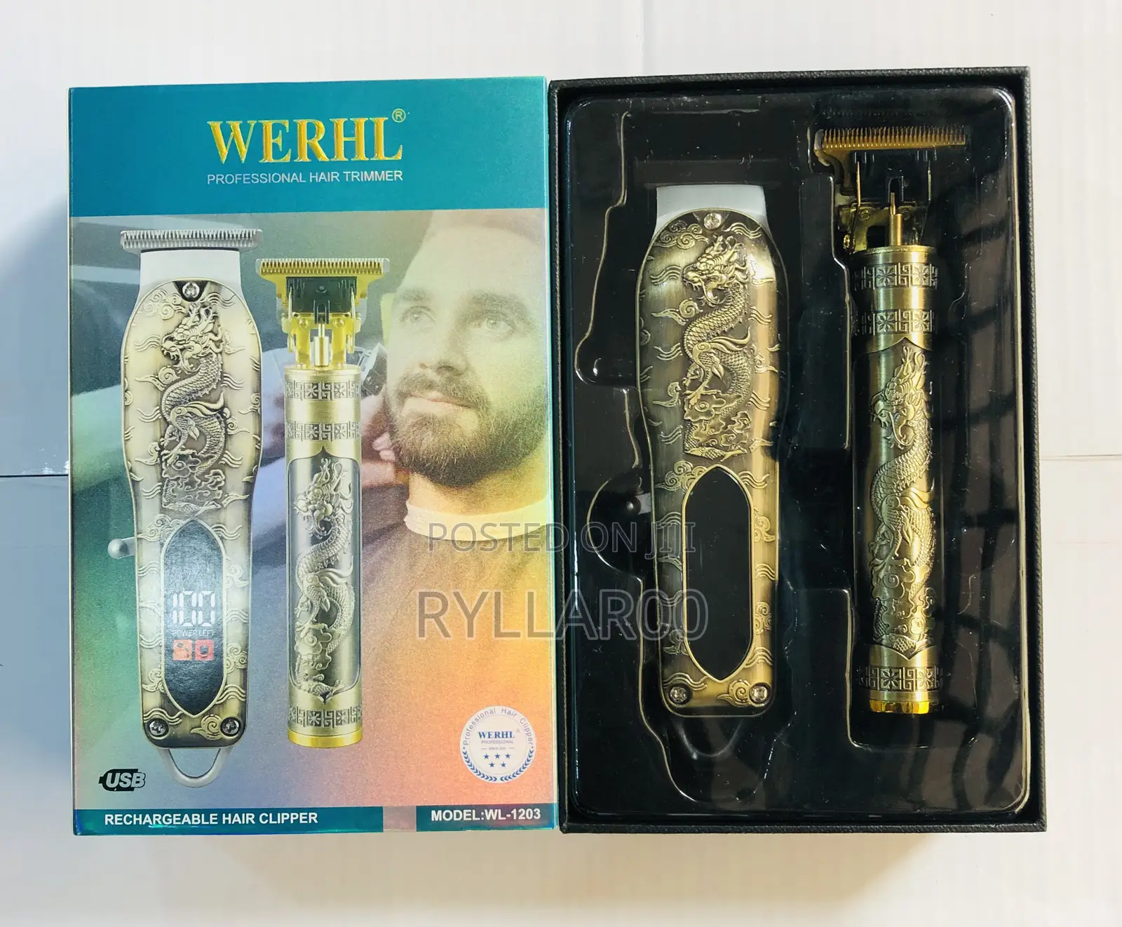 Rechargeable and Cordless 2 in 1 Hair Clipper