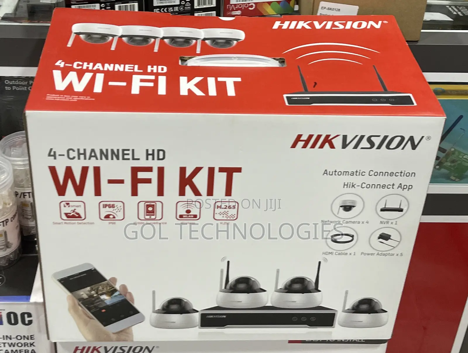Hikvision 4ch Hd Wi-Fi Canera Kit With 1tb HDD Model: Nk42w1h-1t(Wd)