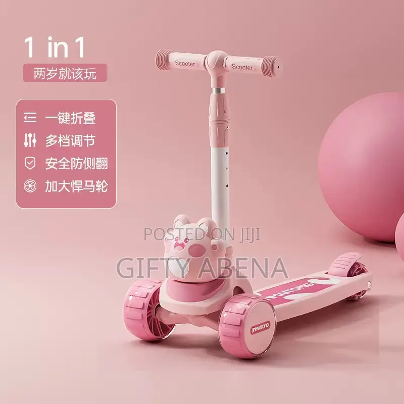 Kids Scooter With Plain and Disco Wheel