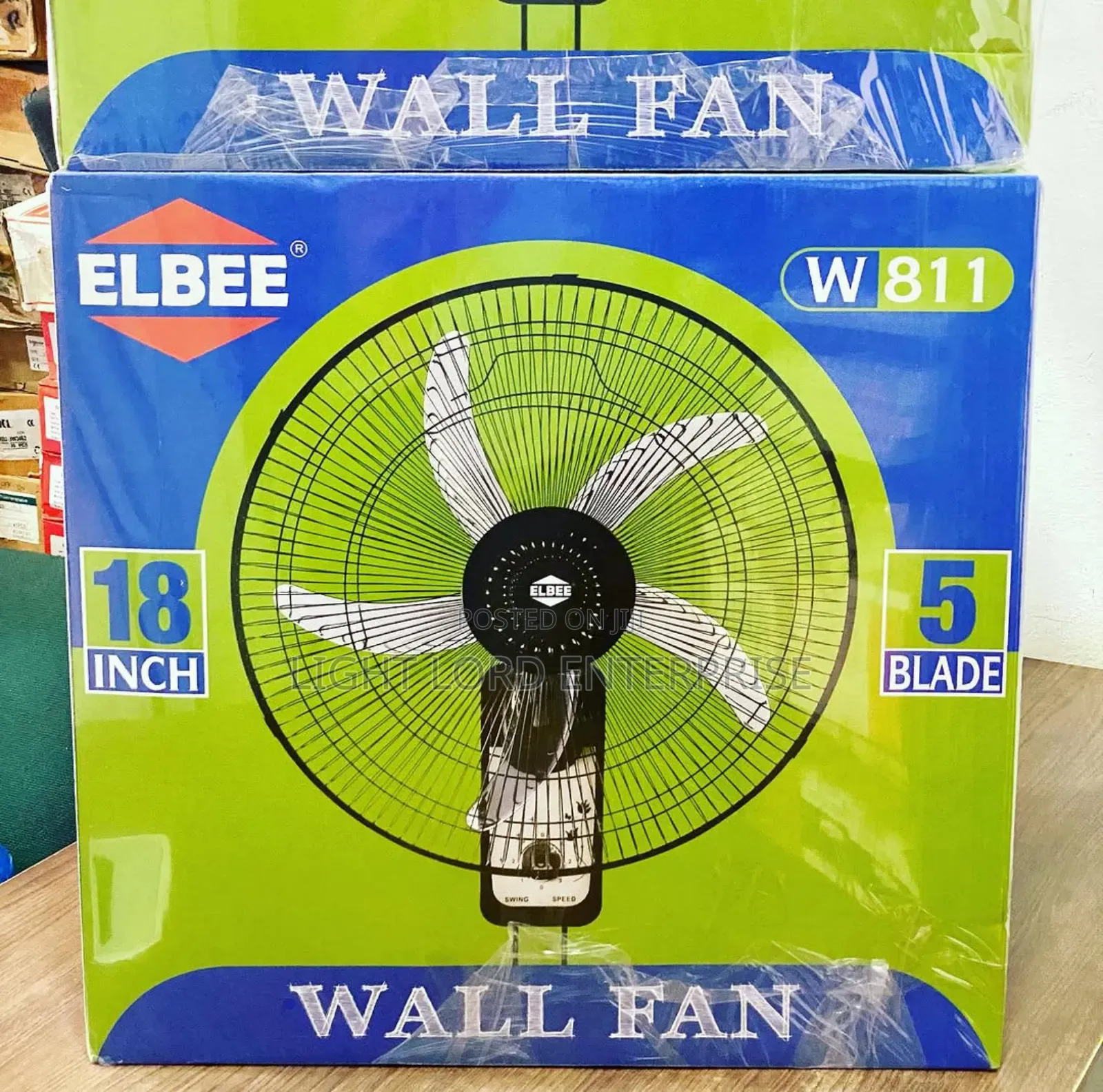 5blade Elbee Wall Fan 18"