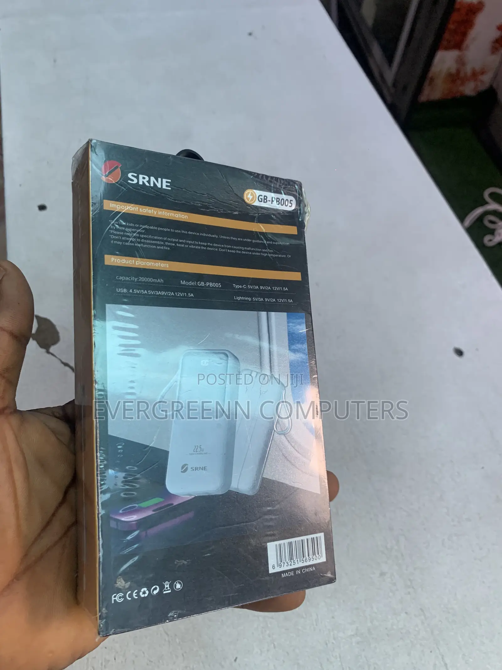 Srne 10000mah Super Charge Power Bank (22.5w Pd Fast Charging) – New