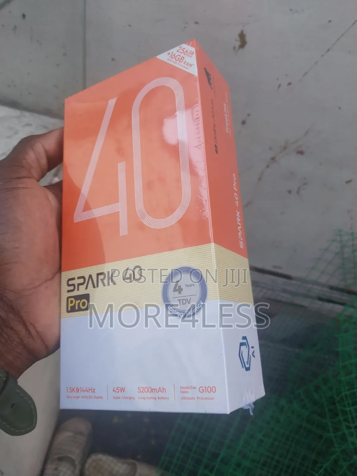 New Tecno Spark 40 Pro 256 GB Black