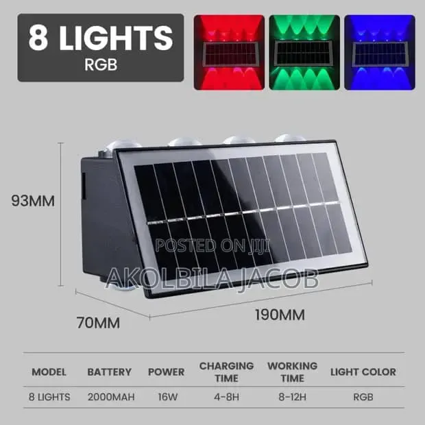 Solar Wall Light/Grb Solar Wall Light