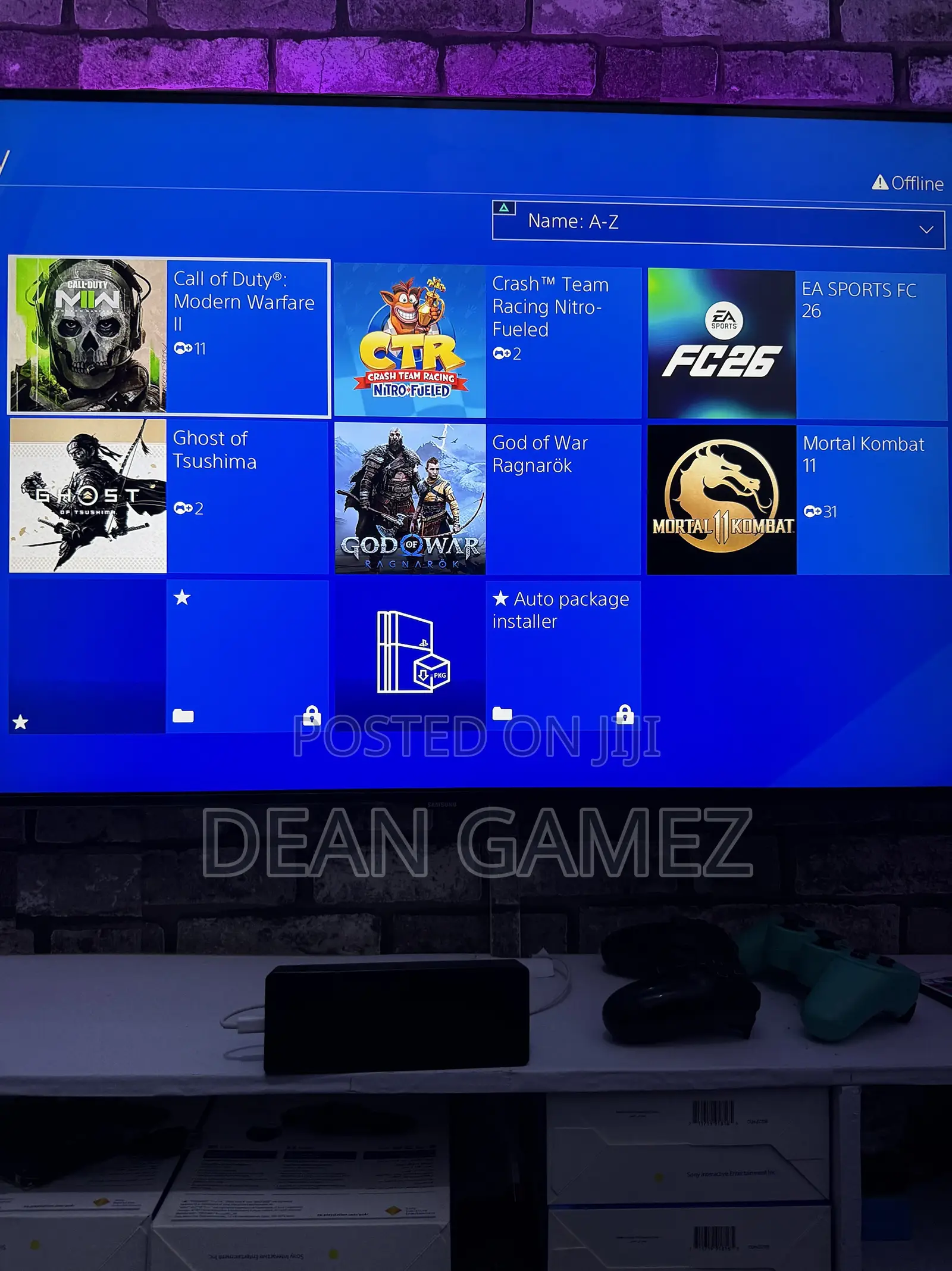 New Ps4 With Controllers All Loaded With Top Rated Games