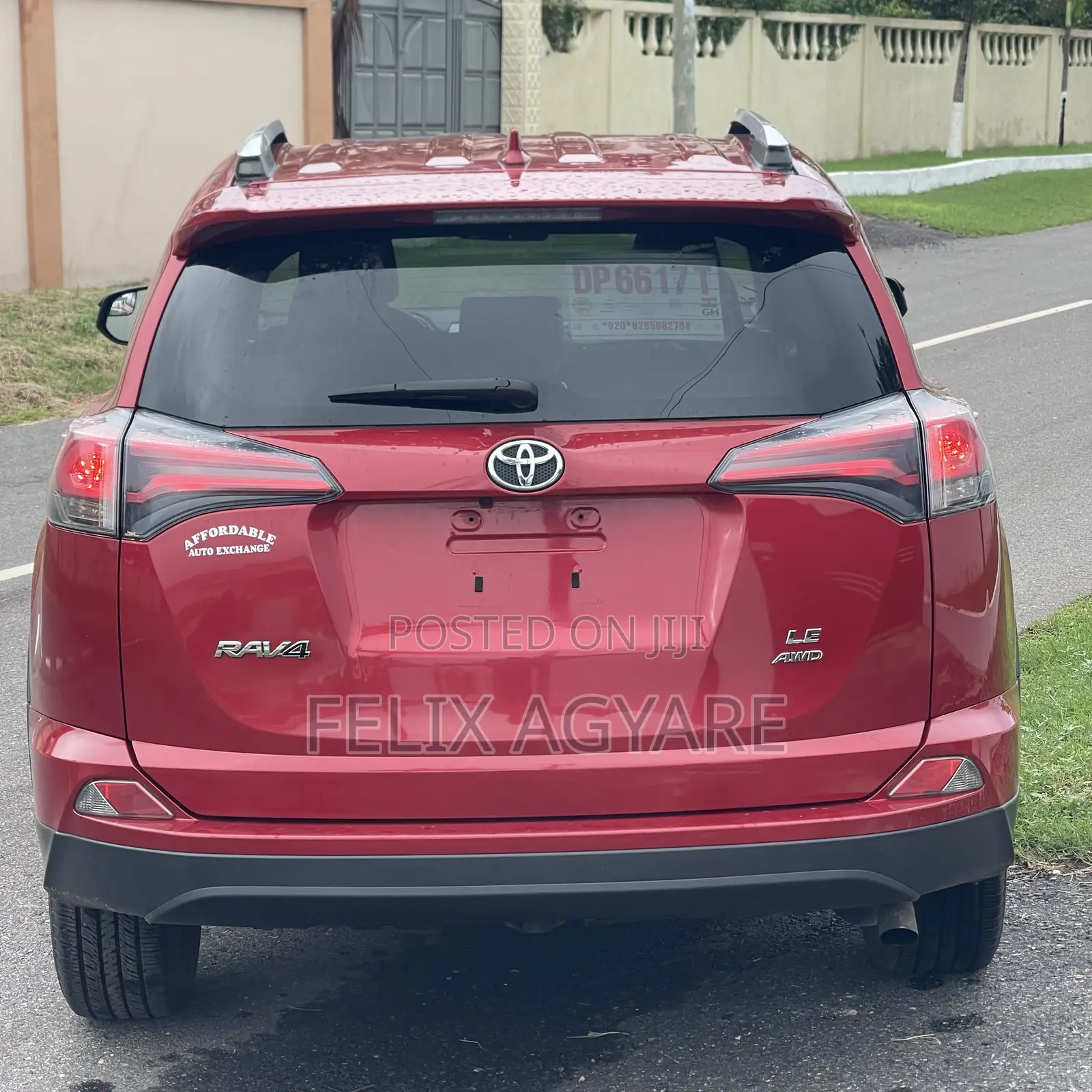 Toyota RAV4 LE AWD (2.5L 4cyl 6A) 2016 Red