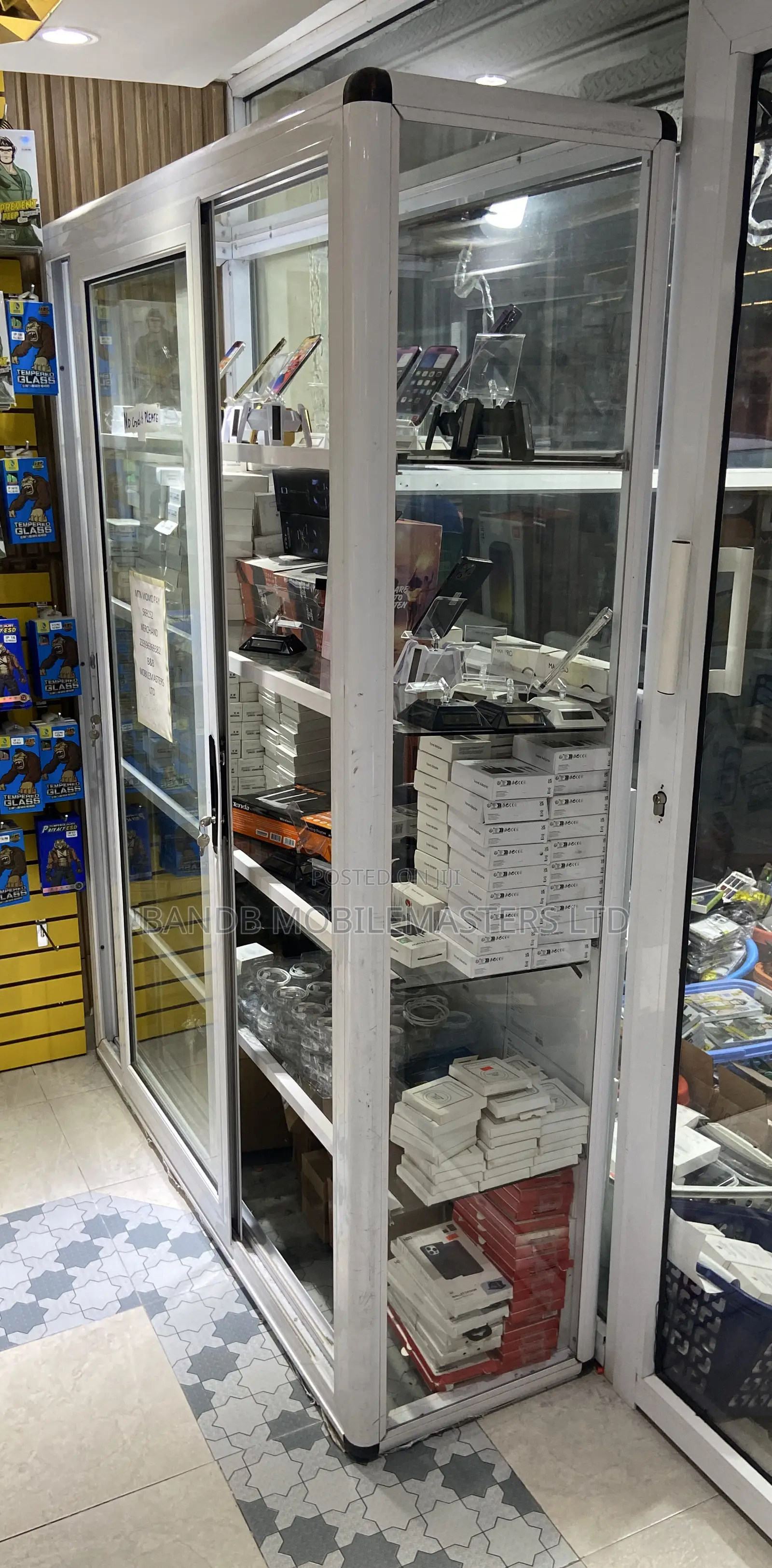 Premium Aluminum Glass Display Showcase Cabinet Sliding Glass Doors