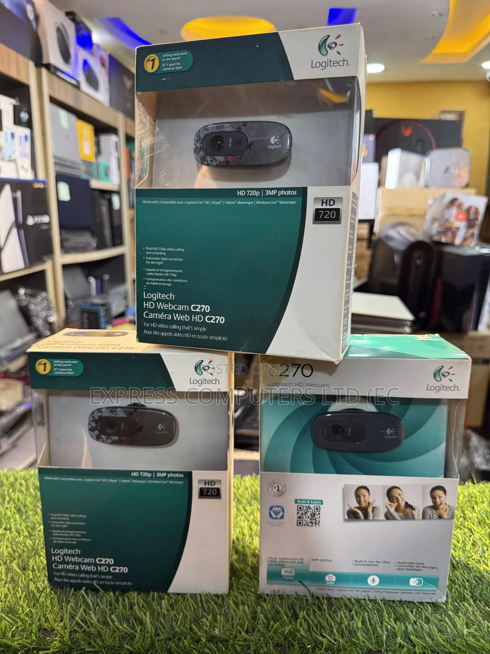 Logitech C270 Original Hd Webcam for Video Calling Etc From Uk