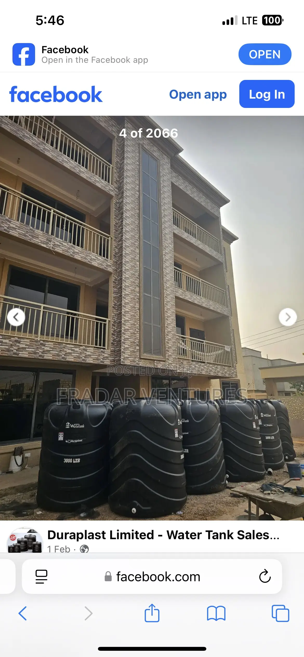 Water Tank - 8000 Litre