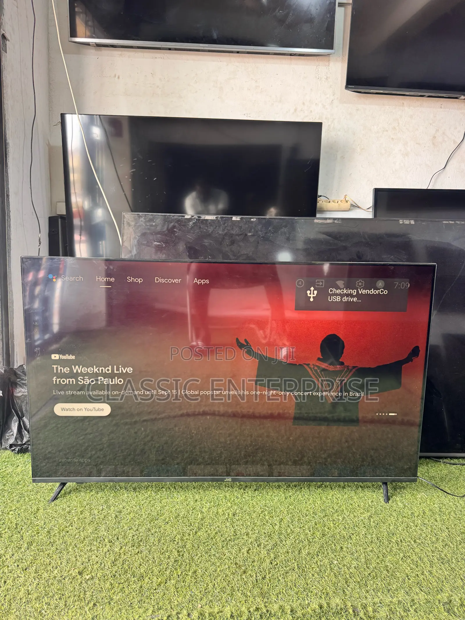 JVC 55 Inches Android Qled 2022/23 Model Smart Digital Tv