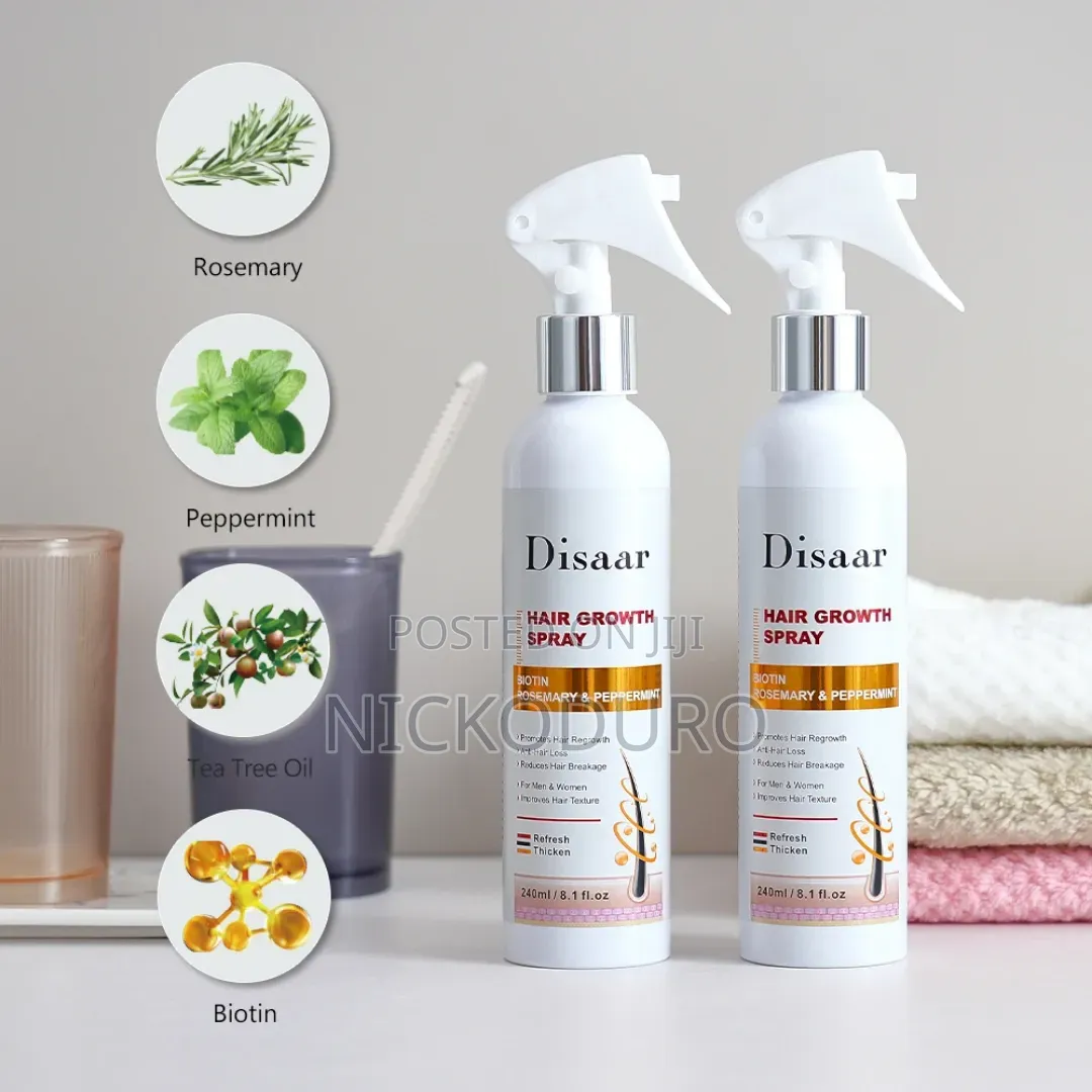 Hair Growth Spray-5%Minodixil/Keratin,Biotin, Castor, Rosemary