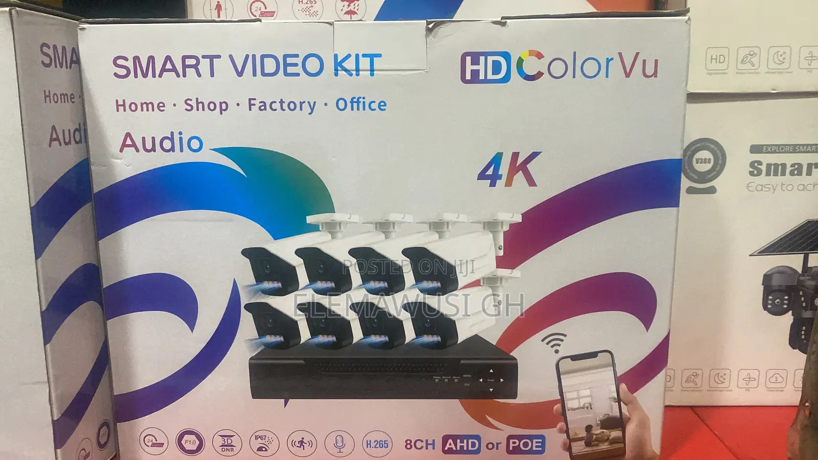8 Channel Smart Surveillance CCTV Camera Remote Monitoring 2way Audio