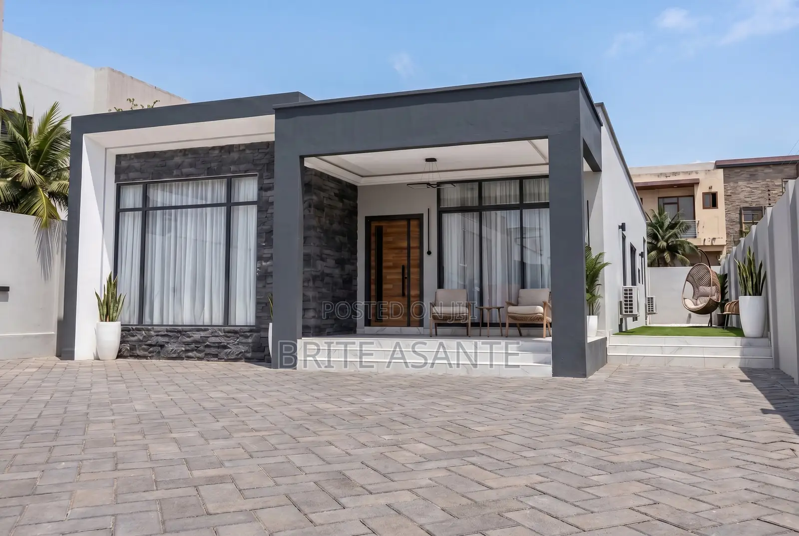 3d Four Bedrooms and Archtecture Plan 40ftx100ft