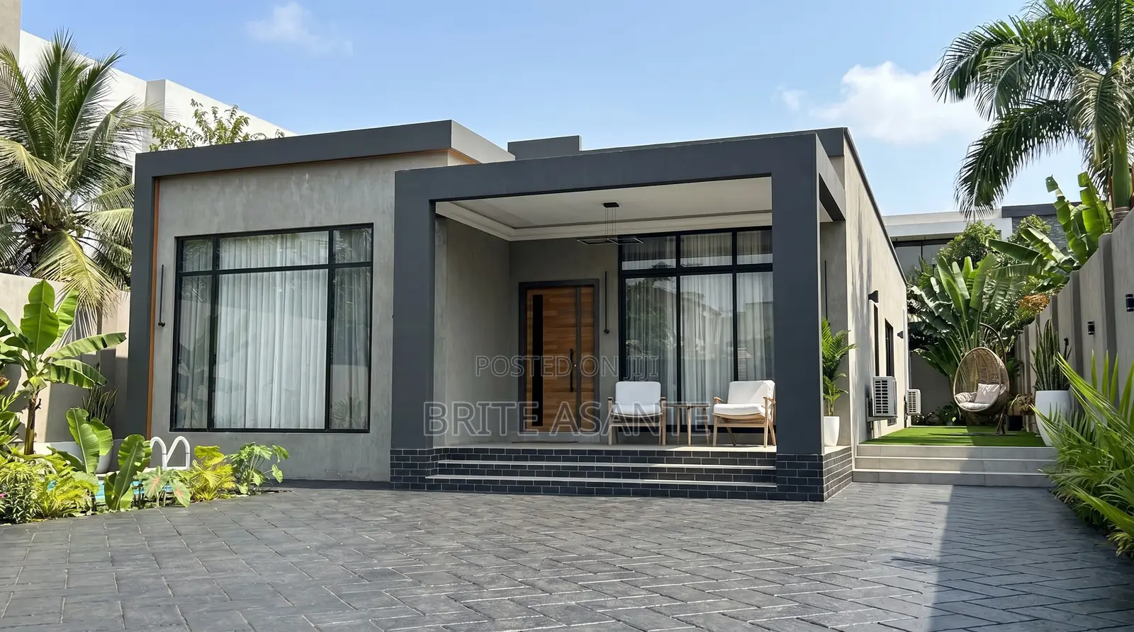 3d Four Bedrooms and Archtecture Plan 40ftx100ft