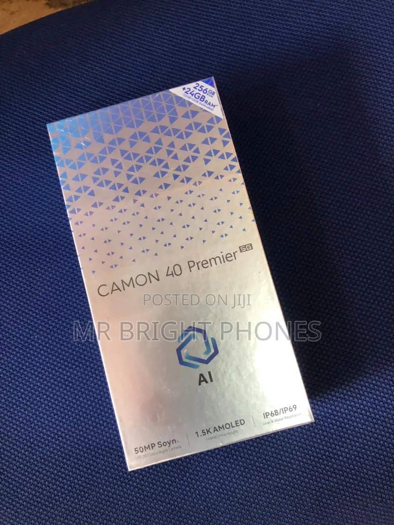 New Tecno Camon 40 Premier 256 GB Black