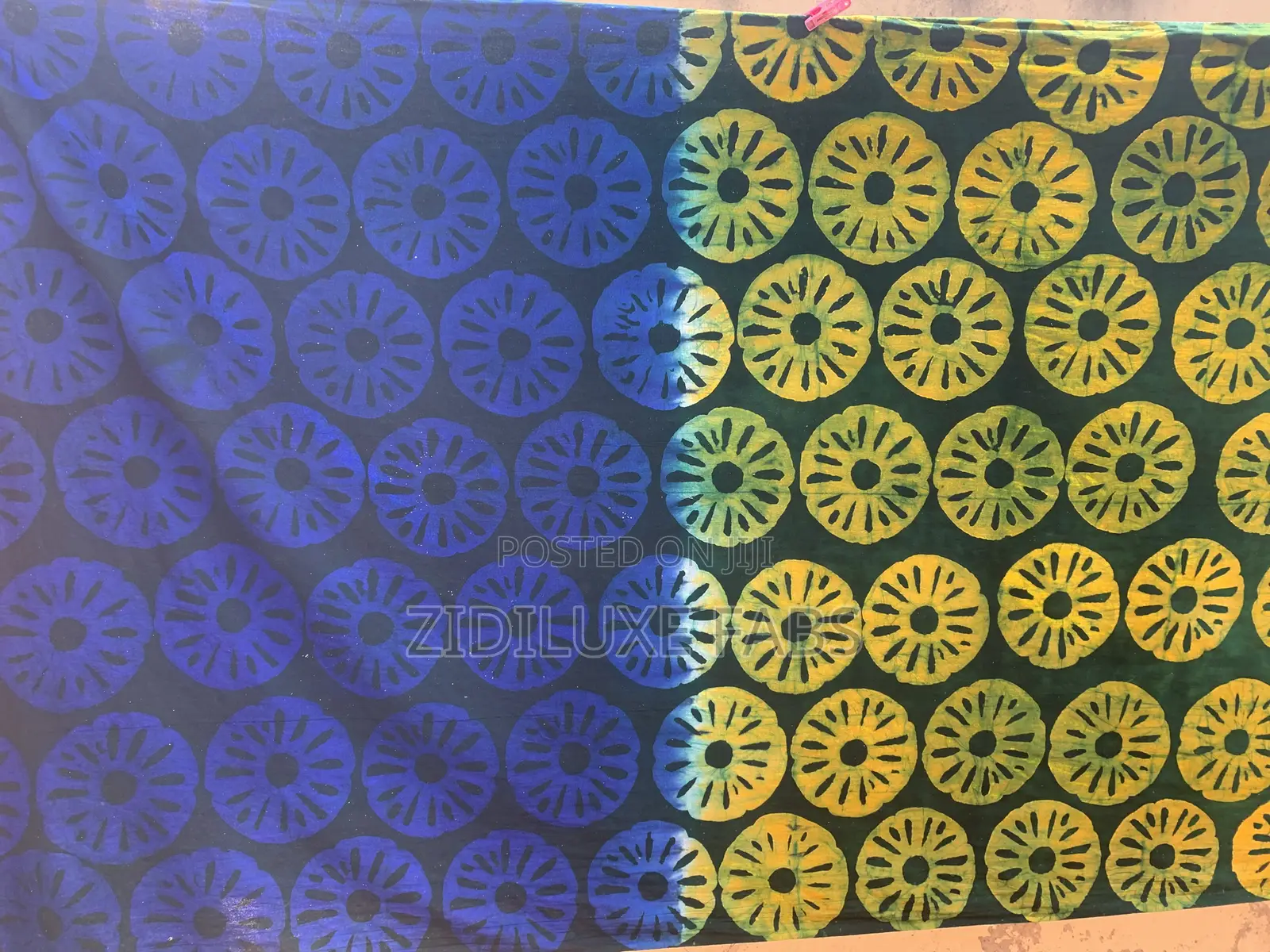 Blue and Yellow Batik
