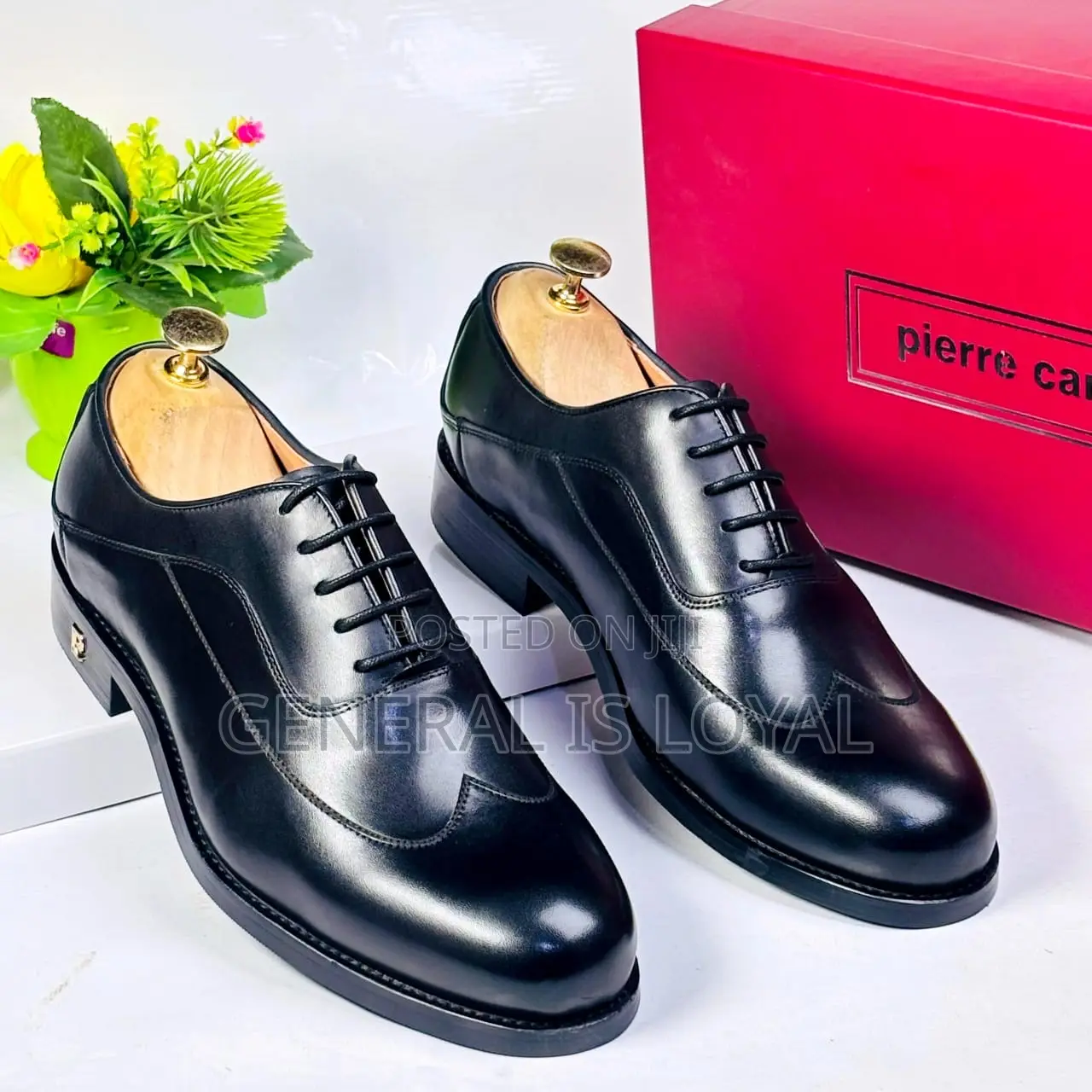 Pierre Cardin Bold Black Leather Men’S Shoes