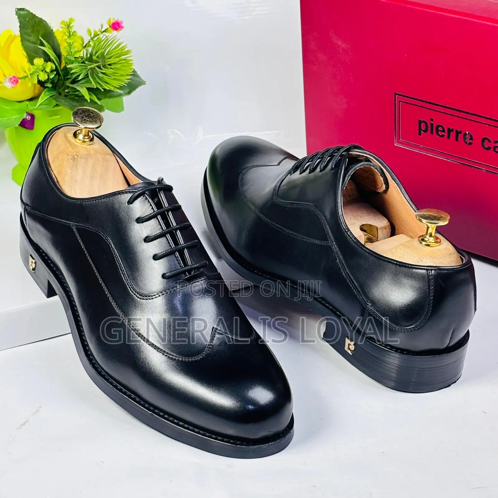 Pierre Cardin Bold Black Leather Men’S Shoes