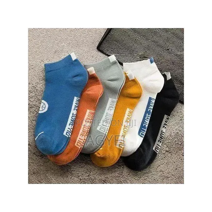 Men's Casual Trend Stub Barrel Socks - 6-pieces