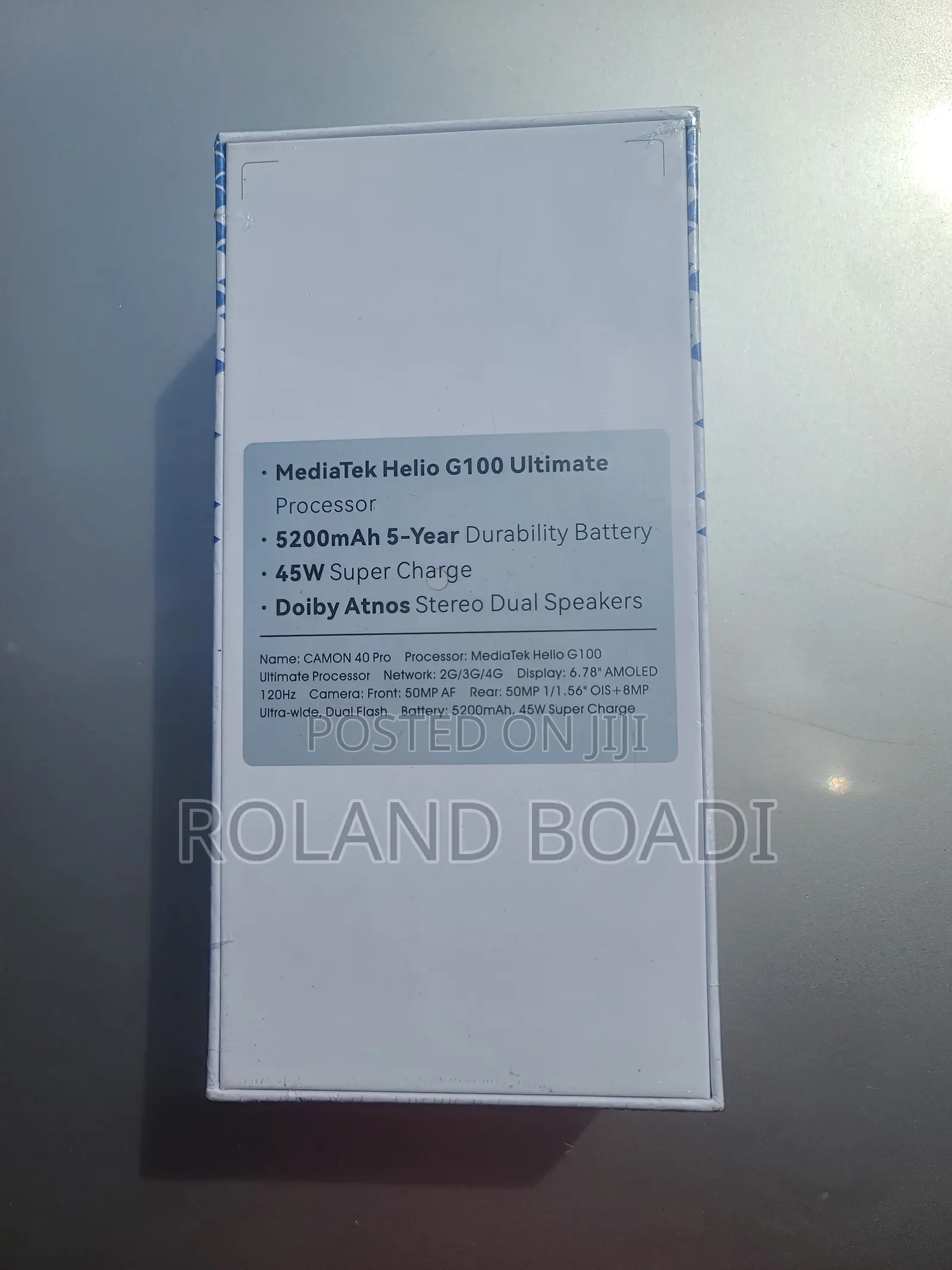 New Tecno Camon 40 Pro 5G 256 GB Black