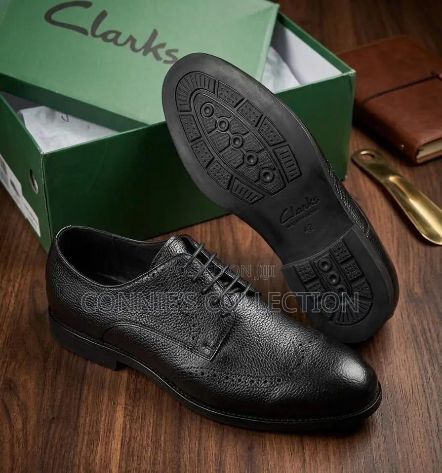 Clarks Leather Penny Loafers