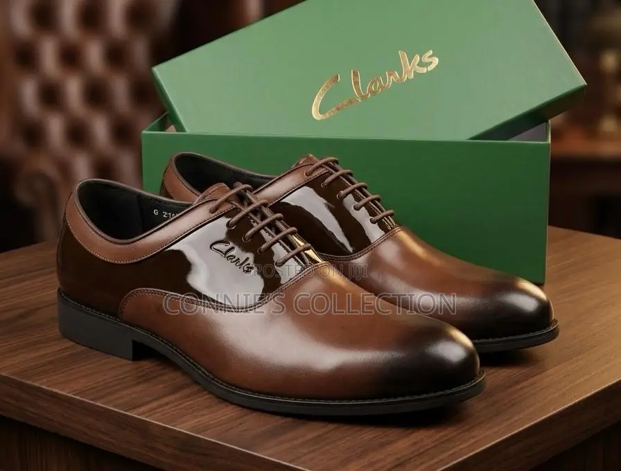 Clarks Leather Penny Loafers