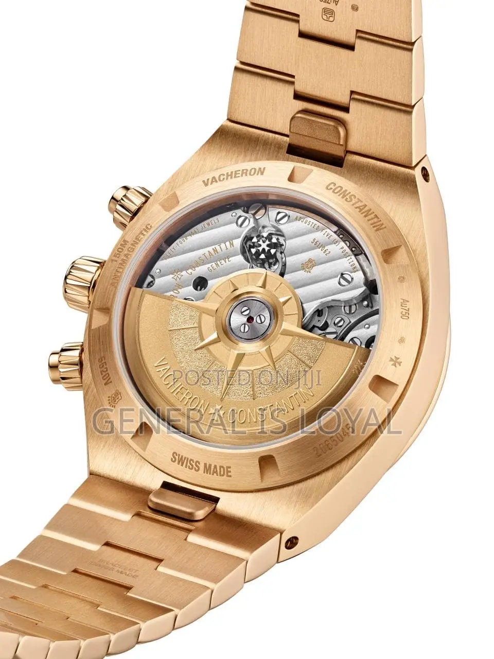 Vacheron Constantin Overseas Chronograph Rose Gold Green Dial Watch