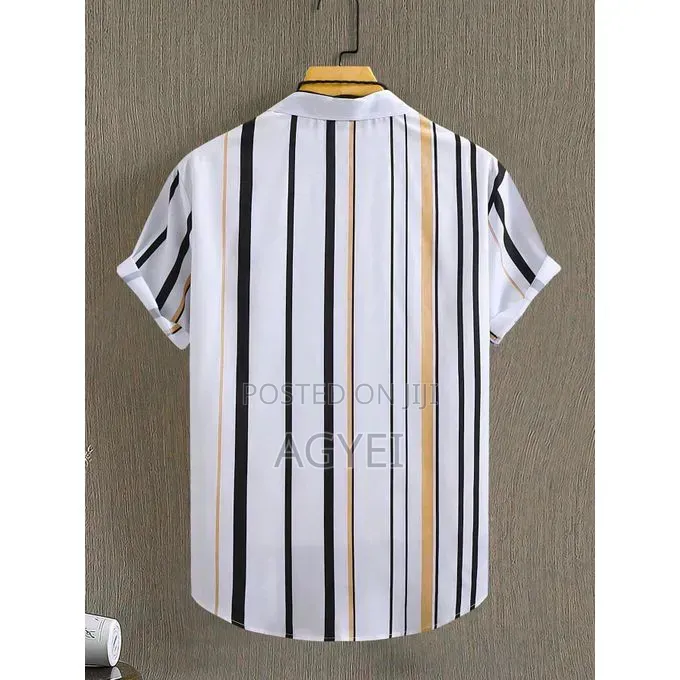 Dou-Color Men's Casual Business Shirt - White