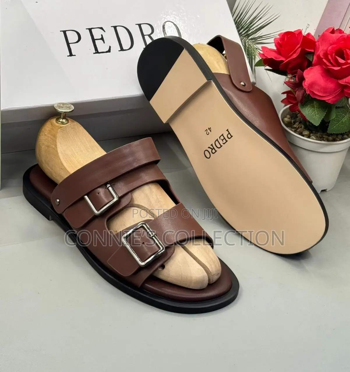 Black and Brown Leather Pedro