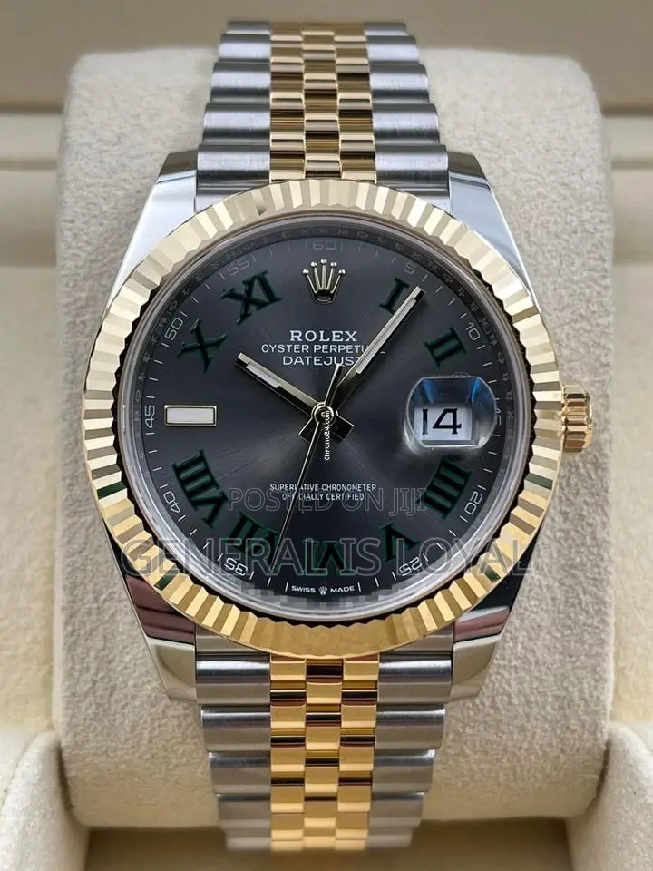 Rolex Datejust 41mm Two Tone Wimbledon Dial Jubilee Automatic