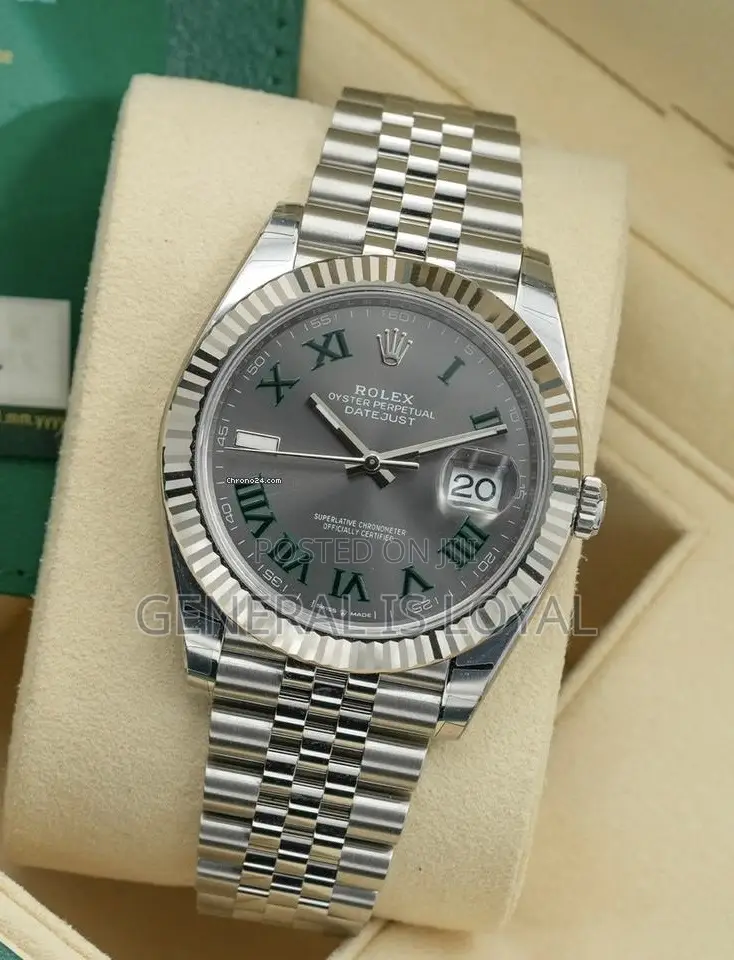 Rolex Datejust 41mm Wimbledon" Dial Roman Numerals