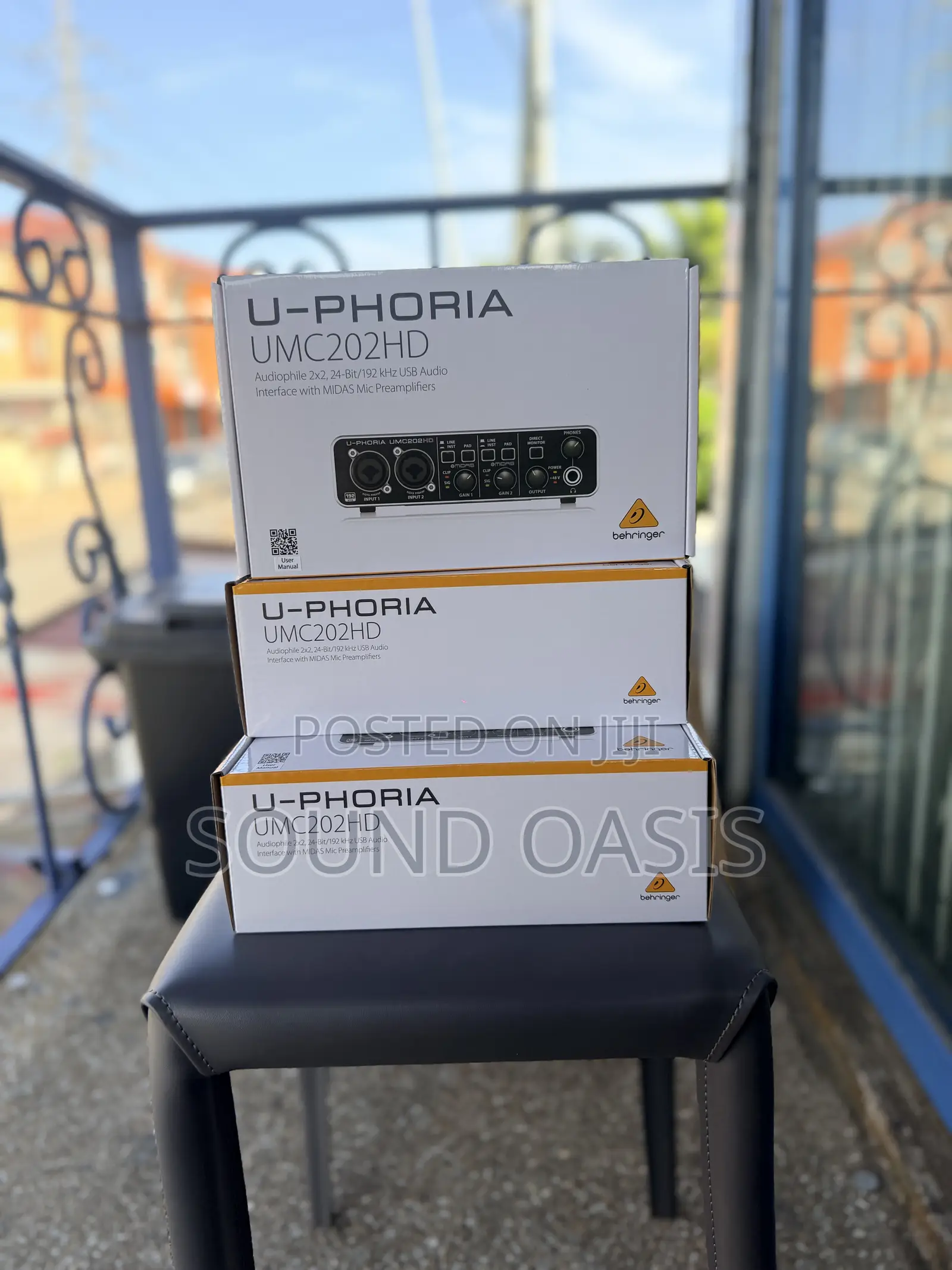 Behringer U-Phoria Umc202hd Usb Audio Interface(Soundcard)