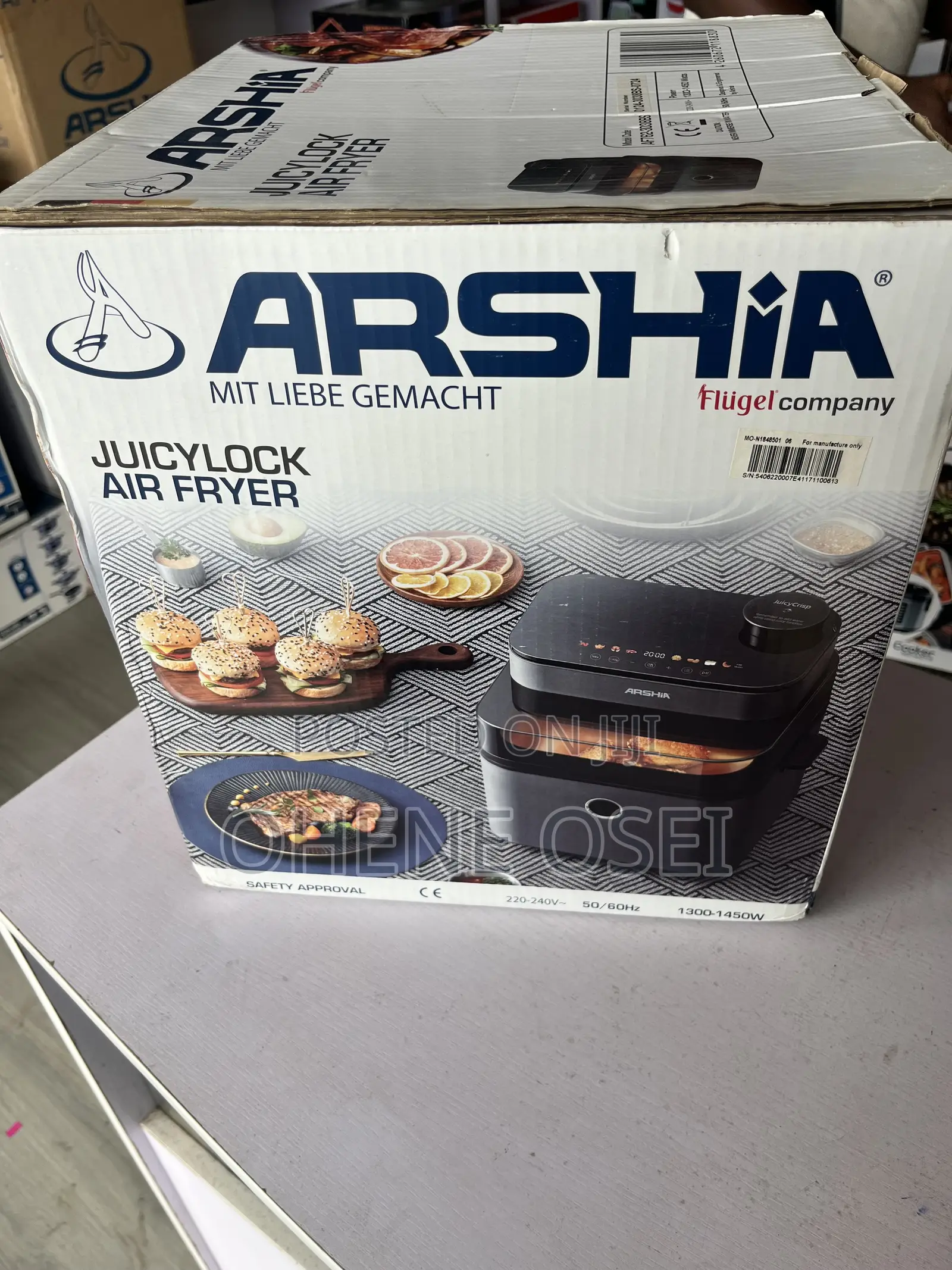 Arshia Juicylock Air Fryer 7.3l (1450w) – Smart Digital