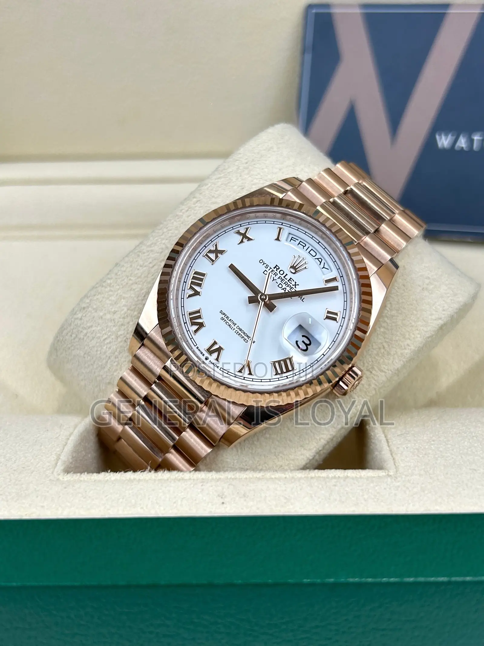 Rolex Day-Date - Rose Gold Automatic Movement Watch