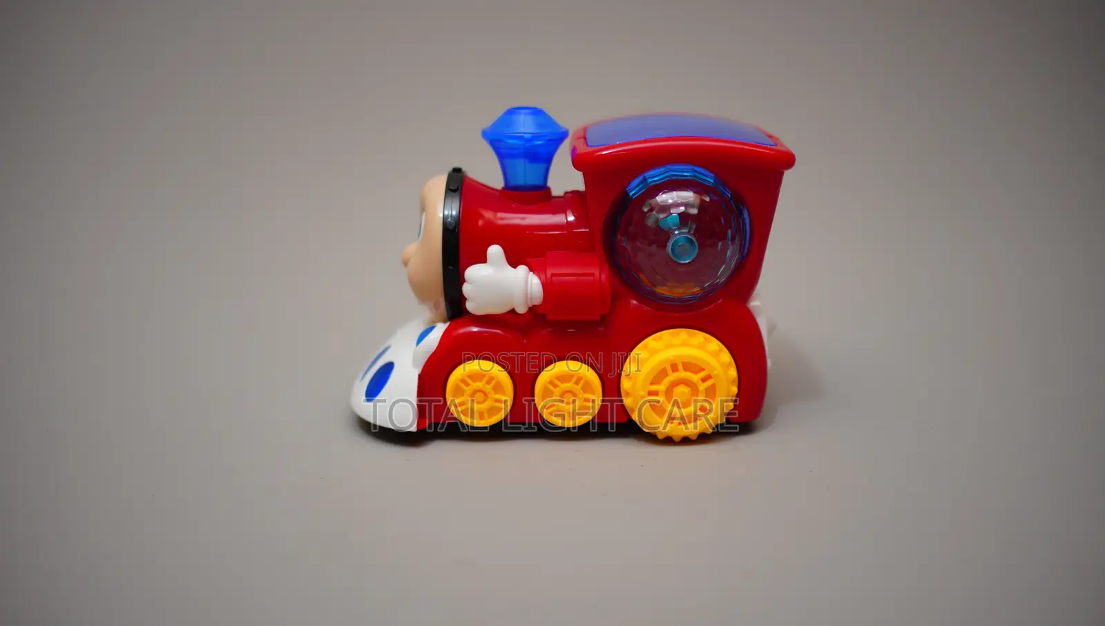 Smart Train Toy With Auto-Turn and Flashing Lights