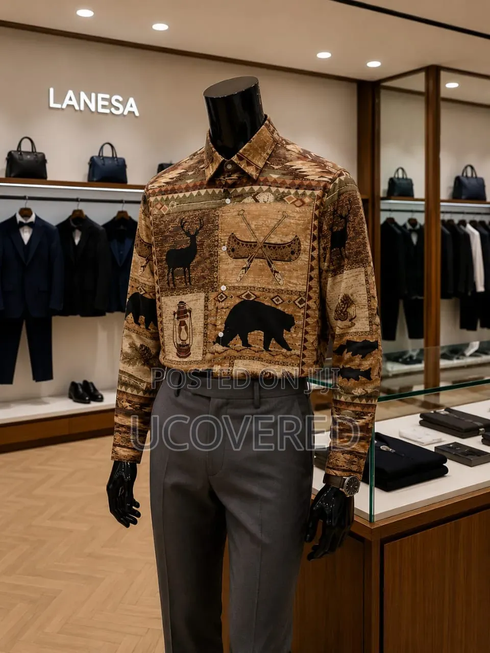 Men's Patterned Button-Up Shirts