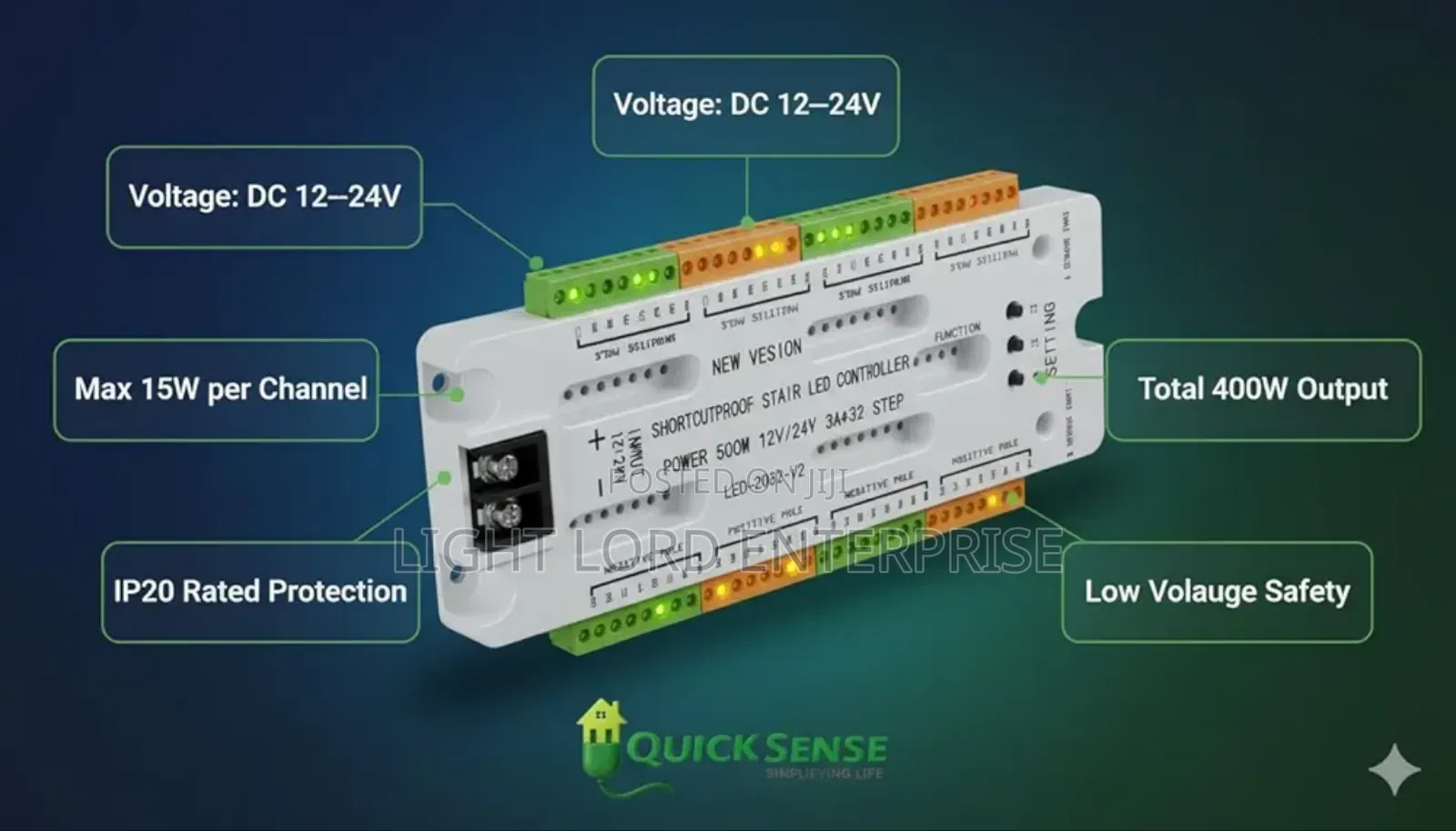 Voltage Dc 12/24v Stair Will Controller
