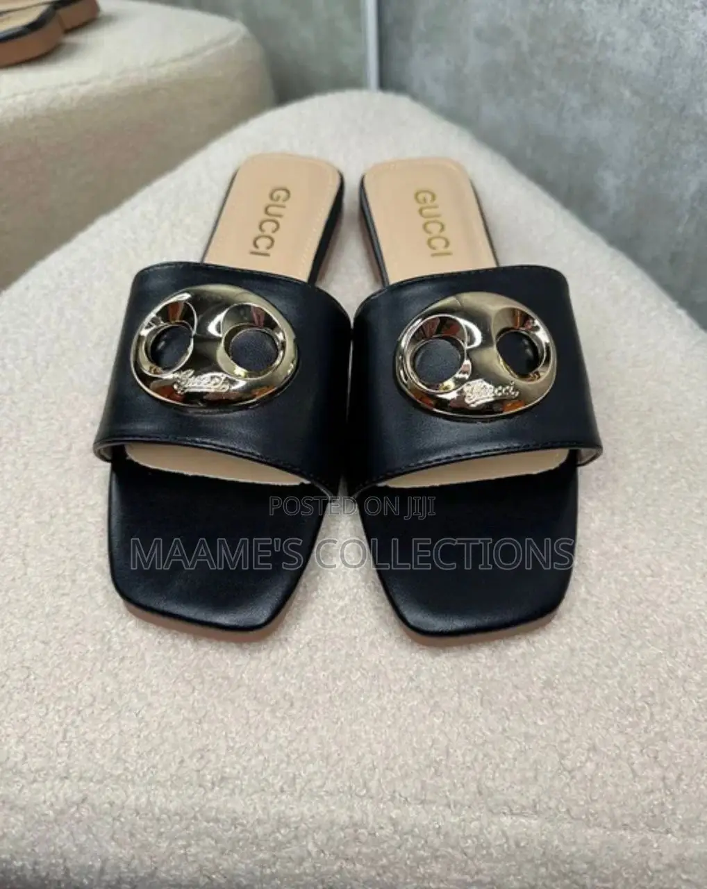 Women Gucci Blondie Flat Sandals / Sippers ( It Comes With a Box)