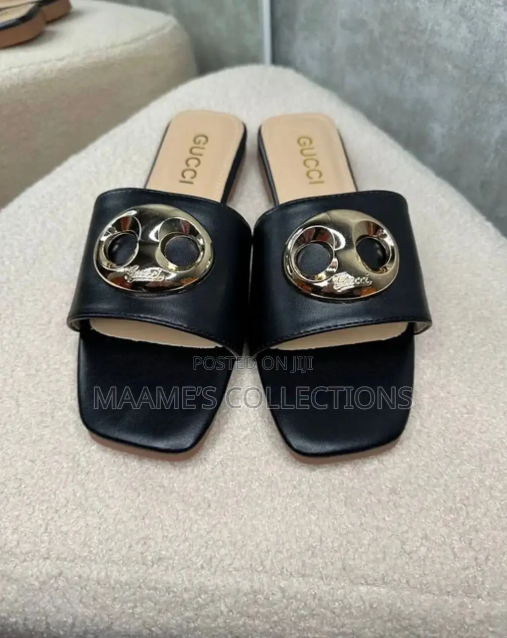 Women Gucci Blondie Flat Sandals / Sippers ( It Comes With a Box)
