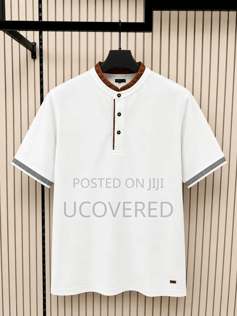 Casual Men's Knit Polo Shirts Feature Half-Zip Closures