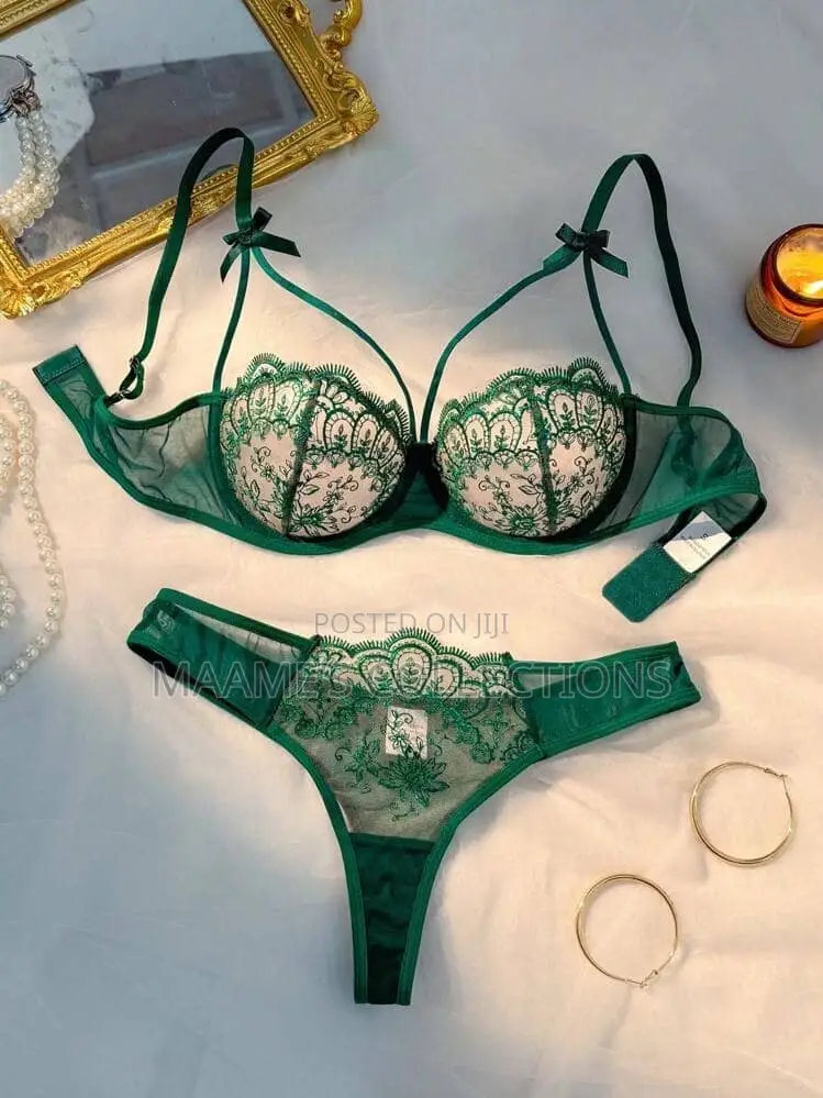 Sexy Lingerie for Women Seamless Lace Bra and Panty Set