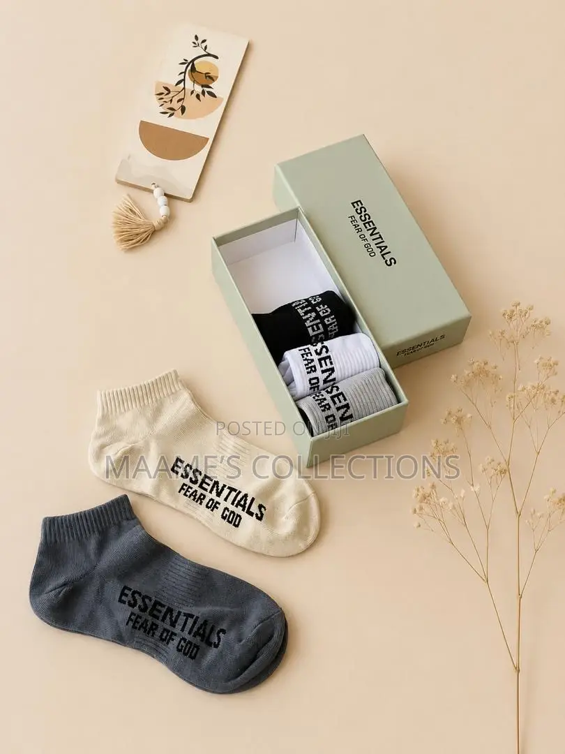 New Branded Socks (5pcs Set in Box)