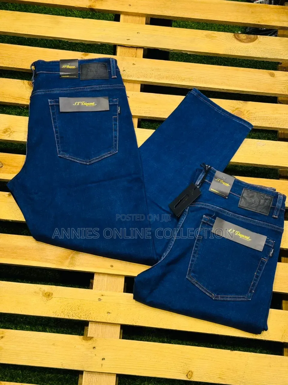 Men Thick Straight Jeans Pants