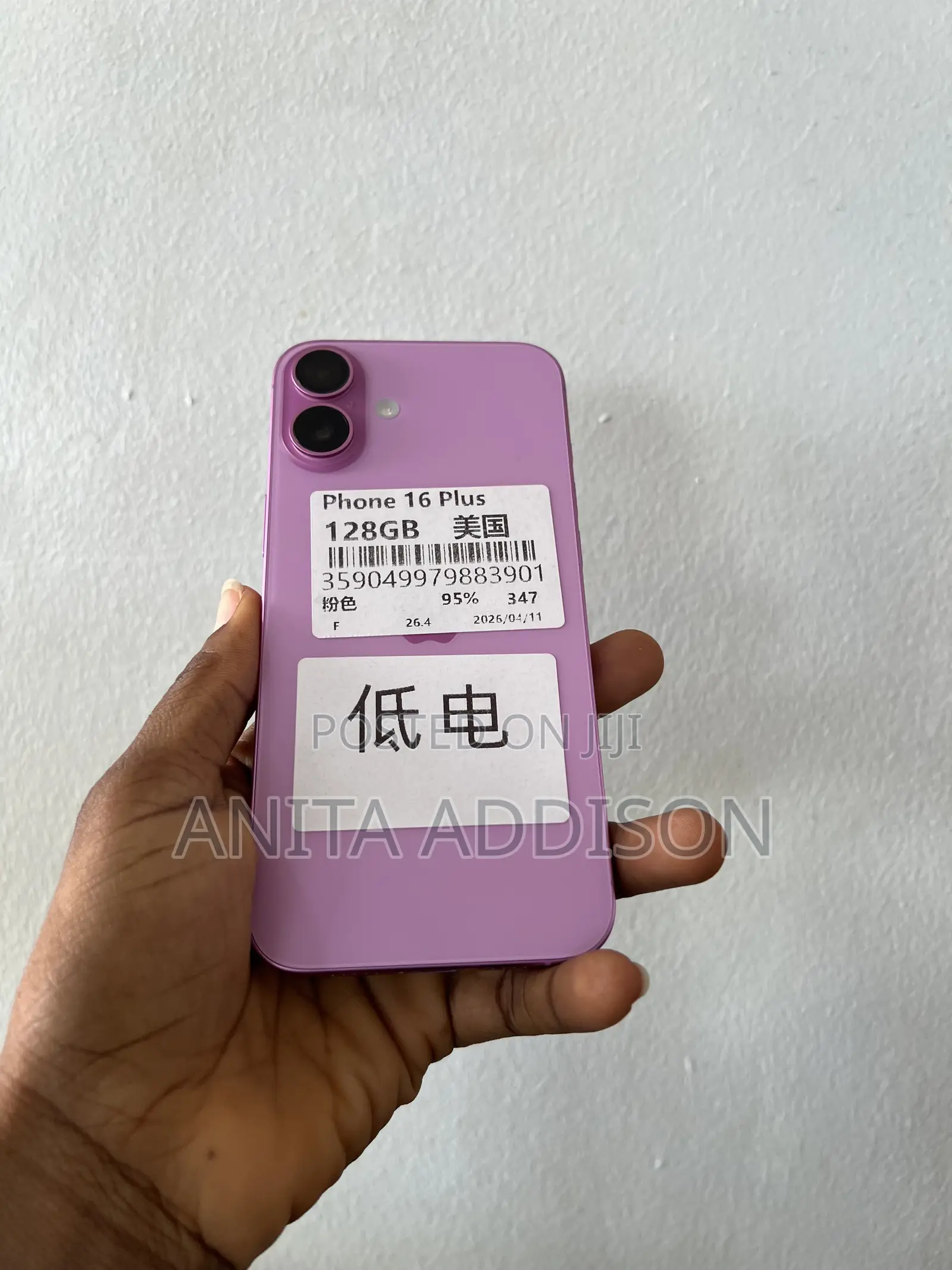 Apple iPhone 16 Plus 128 GB Pink