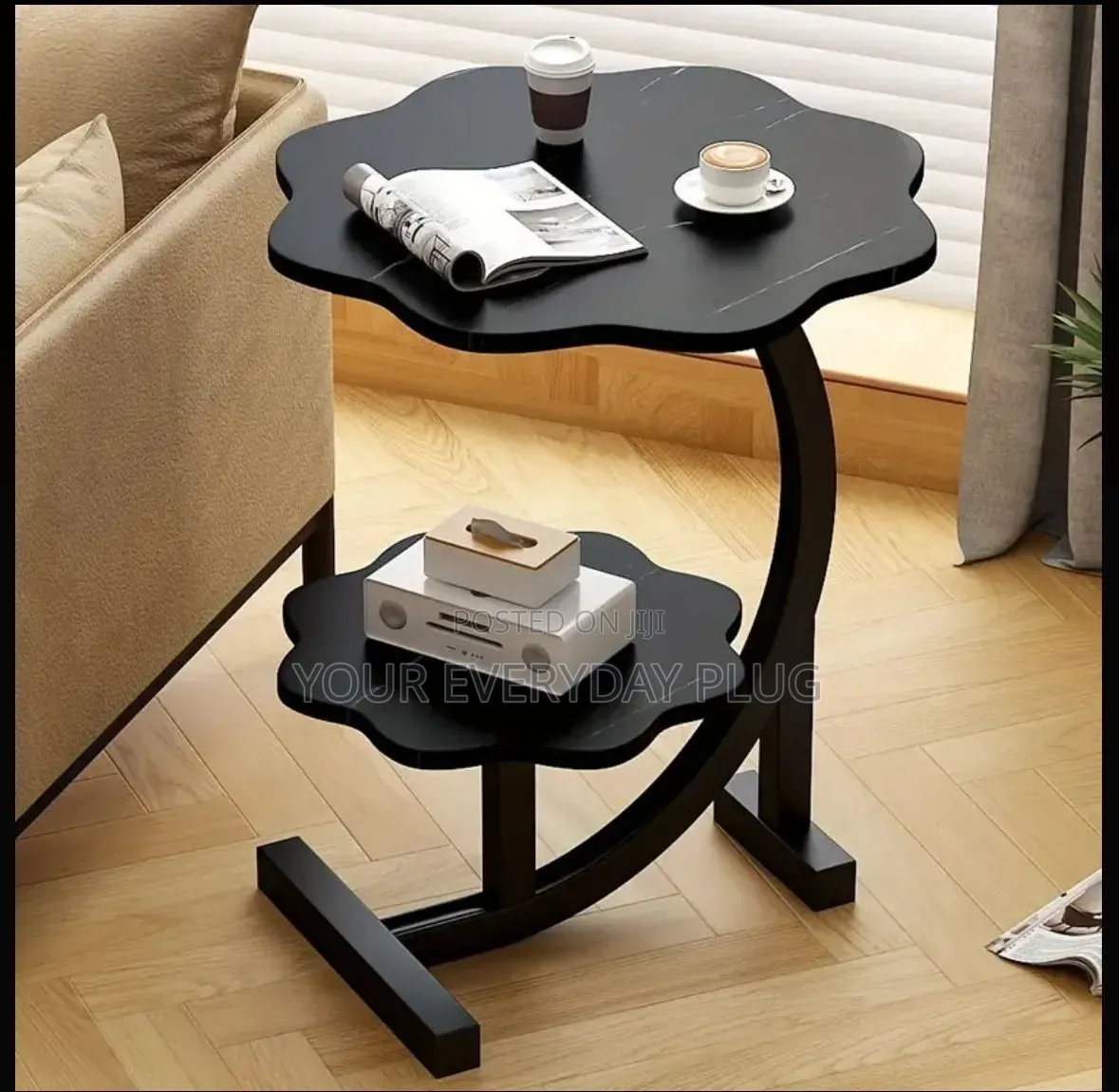 Two-Tier Flower Shaped Side Table