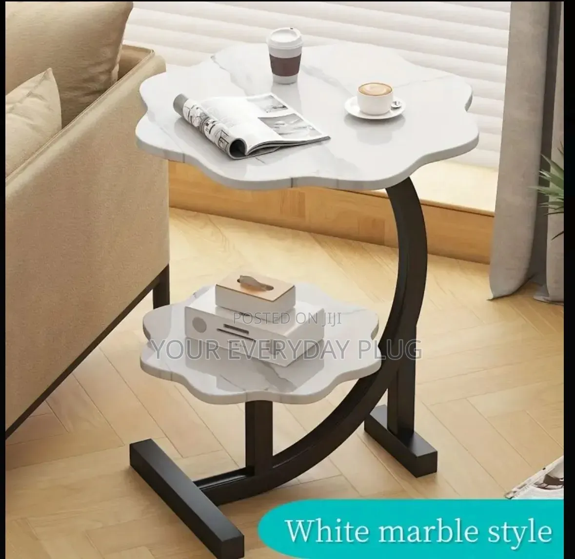 Two-Tier Flower Shaped Side Table